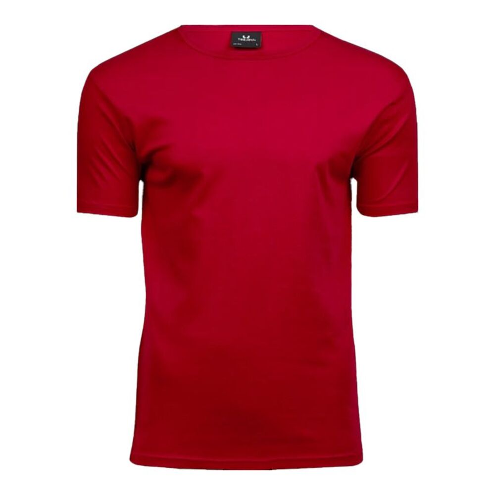 Tee Jays Mens Interlock T-Shirt / Red